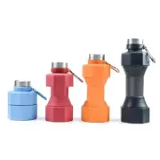 Collapsible 650ml Water Bottle Foldable Water Bottle Silicone Leakproof