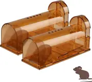 Humane Mouse Trap 2 Pack, Live Mice Trap, Reusable Indoor and outside Mouse T...
