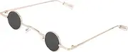 [LIFKOME] Beach Eyewear Rhinestone Sunglasses Big Circle Sunglasses Square Sunglasses Men Gothic Sunglasses Cool Round Glasses Sunglasses for Beach Sunglasses Women Black Glasses Accessories