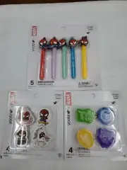 Yoobi MARVEL Mini Markers Multicolor with Spider-Man Charms 5pk plus erasers
