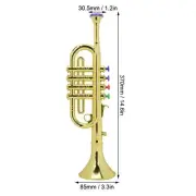 Kid Trumpet Golden Coated Plastic Children Preschool Music Toy Gift Wind A