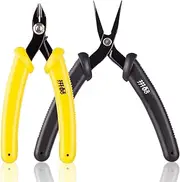 Piececool DIY Tools Set for Metal Earth Model Kits, 2pcs/set Professional Clipper and Needle Nose Pliers for Metal Puzzles Assembling Cutting and Bending Tools Kit