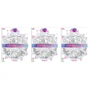 3x Art Maker Zen Colour Mythical Adult Colouring Activity Book Art/Craft