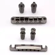 KD by AxLabs Tune-O-Matic Bridge & Stop Tailpiece - Antique Silver