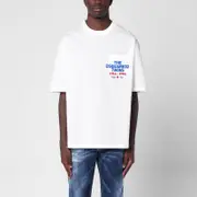 [Dsquared2] White cotton T-shirt with logo XS White