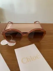 CHLOE 55mm Designer Sunglasses Pink - Brown Gradient