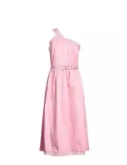 NWT Women’s Ted Baker TED BAKER KALLII Asymmetric Midi Dress Pink Vanity Sz 1