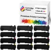 3 Sets BCMY Compatible Toner Cartridge for Fuji Xerox CT201114 CT201115 CT201116 CT201117 (2000 Pages) for Fuji Xerox DocuPrint C1110b C1110
