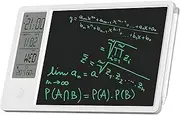 Zunate Electronic Digital Planner Tablet Calendar with Time Day Temperature Humidity Display, Multi Functional Electronic Calendar for Office Student Home Work (White)