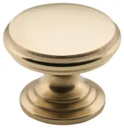 Round Flat Cupboard Knob, 3.2cm