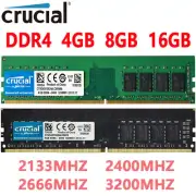 Crucial DDR4 4GB 8GB 16GB 2400Mhz 2666 3200 PC4 288pins Desktop Memory Dimm Ram