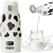 Portable Bottle Warmer for Travel,Super Fast Heating and Charging 17.6oz Large Capacity& Extended Battery Life,Bottle Warmer On The Go for Baby Essentials