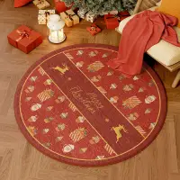 在飛比找樂天市場購物網優惠-聖誕地毯 客廳地毯茶幾毯圣誕卡通房間臥室床邊毯家用圣誕地毯墊