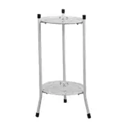 Two-Layer Elegant Metal Plant Stand Shelf Potted Plant Holder Modern Tall1090