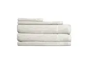 5pc Sheraton Luxury Maison Soho Cotton Bath Face Hand Towel Mat Pack Set Grey