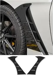 BRZ GR86 2021–2023 Accessories, Carbon Fiber Pattern Front Fender Garnishes, Side Fender Trim covers for Subaru BRZ Toyota GR86 2021 2022 2023(Carbon Fiber Pattern)