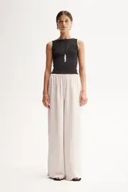 Mina Pant Ivory Size 8 | Elka Collective