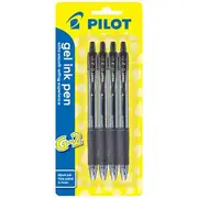 Pilot G-2 Fine Retractable Gel Pens Black 4 Pack