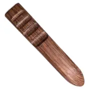 Leathercraft Burnishing Tool Rosewood Flat Multi Groove Leather Edge Slicker