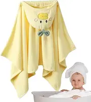 Bath Towel Wrap Kids, Duck Bath Towel Wrap for Kids, Absorbent Soft Beach Bathrobe, Bathroom Towels for 0-6 Years Toddler Girls, Boys