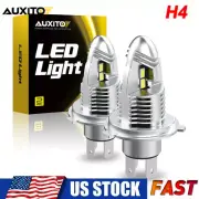 AUXITO 9003 H4 LED Headlight Bulbs 360° High Low Beam Lamps Super White CANBUS (for: Smart)