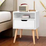 ALFORDSON Bedside Table Nightstand Storage Cabinet Scandinavian White