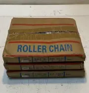 3 Quantity of Ansi Riv 40NP x 10Ft Roller Chains 240 Links (3 Quantity)
