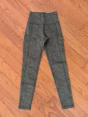OFFLINE By Aerie The Hugger High Rise Legging Small Heathered Green NWT Pockets