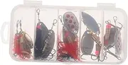 Spinnerbaits Kit 10pcs Fishing Lures Hooks Bass Trout Lures Freshwater/Saltwater for Dad