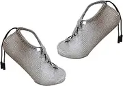 [RETON-PPE] Minimalist Barefoot Sock Shoes Chain Mail Shoes for Women and Men, Stainless Steel Cut Resistant Water Shoes, Portable & Multi-Purpose