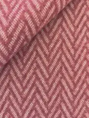JOHNSTONS of ELGIN "TEMPO HERRINGBONE/Bakewell" Rose lambswool-$348-28" x 27"