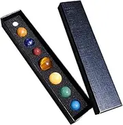 ERINGOGO 8Pcs Planet Sample Solar System Planetarium Decor for Educational Display Collectible Ornaments Present Box Included
