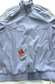 Adidas women Large The Trackstand Cycling Jacket TOP HR4628 light blue NEW