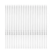 24pcs Kebob Skewers 30cm x 4.3mm x 1.2mm Stainless Steel Flat BBQ Grill Sticks