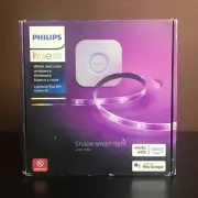 Philips Hue 6.6 ft. LED Smart Color Changing Strip Light and Hue Bridge (1-Pack)