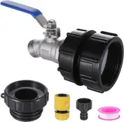 275-330 Gallon IBC Tote Water Tank Fittings Hose Adapter 3-Size 2.44" Fine 2 304