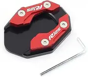 YZF R125 R125M YZFR125 2017-2022 Motorcycle Extension Plate Kickstand Foot Enlarger Accessories Foot Side Stand(Red)