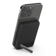 Belkin BoostCharge Magnetic Wireless Power Bank 5K + Stand - Black (BPD004btBK), Pass through charging, 1M USB C to C cable included, 2YR
