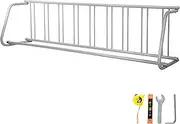[BestEquip] 111" Length Floor Bike Rack, 9 Holders All-Steel Grid Bike Rack, Single-Side Storage Stand for Garages Streets Yards