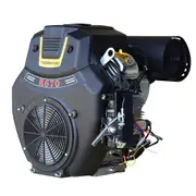 Thornado V-Twin 23HP Stationary Engine - 670cc Electric Start (25.4mm Horizontal Key Shaft)