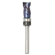 Blue Nano Coated High-End Milling Cutter Hard Alloy Extended Shaft Versatile Woodworking Tool Superior Precision Sturdy