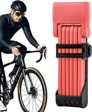 Bike Lock Folding, Mountain Bike Guard Lock, High Security Locking Tool for Cycling, Scooter Anti-Theft Safety Supplies