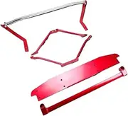 Strut Bars,Compatible With BMW G20 G28 3 Series 2020 Accessories Chassis Reinforcement Stabilizer Rod Aluminum Alloy(Abcd.)