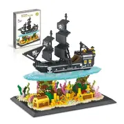 Pirates Ship Model Building Blocks Kits,Classic Mini Micro Blocks Building Se...