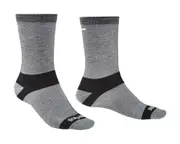 Bridgedale Coolmax Liner Base Layer Men Crew Socks - Grey - L