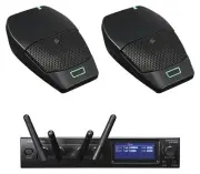 Audio-Technica ATW-1426 Digital Wireless System-4-Ch Receiver & Mic Transmitters