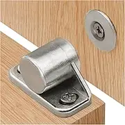 Magnetic Door Catch, 4 Pack Pull Strong Magnet Cabinet Latches Premium Quality Zinc Alloy Hardware Cabinet Magnetic Catch for Kitchen Closet Door Closing Magnetic Door Catch Cupboard Closer - Silver