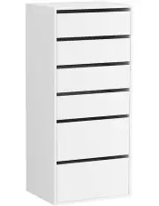[Artiss] Dresser Tallboy Chest of Drawers x6 in White
