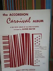 ACCORDION CARNIVAL ALBUM BY ALFRED MAYER MUSIC BOOK NOS