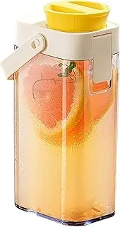 Iced Coffee Maker | Wide Mouth Ice Tea Maker - Portable Lightweight Beverage Container with Handle, Leak Proof Water Storage Jar for Party Serve Fridge Studio Outdoor Kitchen Camping